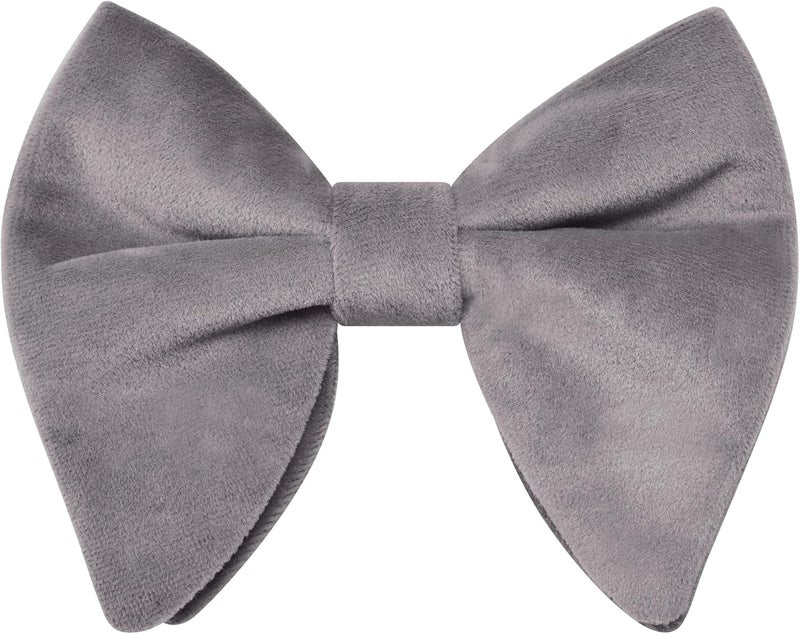 Branduce Velvet Bow Ties for Men Oversize Pre-tie Bowtie Tuxedo Bowties for Wedding - Image 1